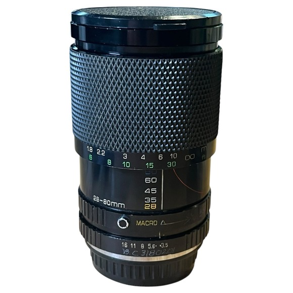 Soligor MC Zoom Macro C/D 28-80mm F3.5-4.5 Pentax PK Mount Both Caps Hood - Picture 11 of 16